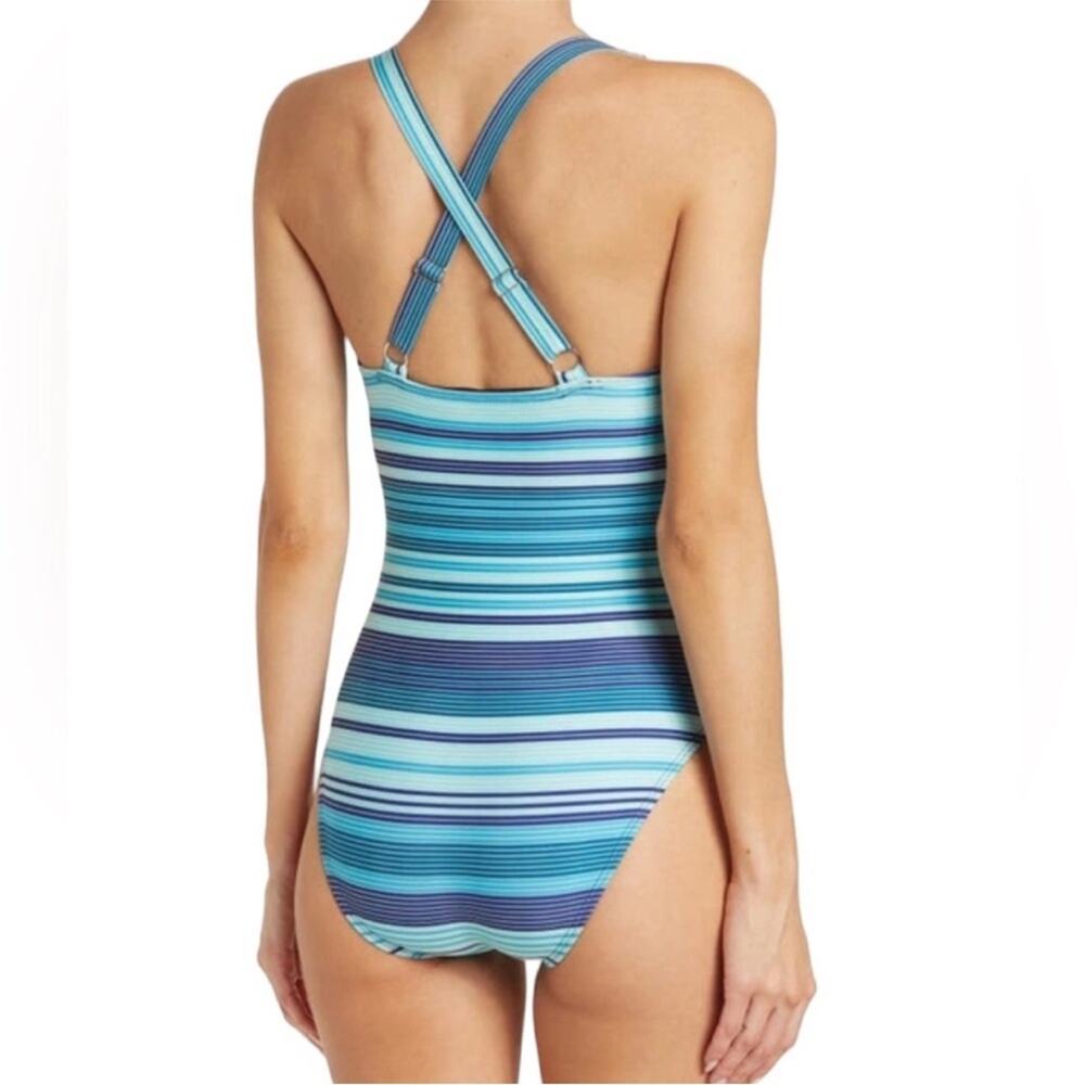 Next By Athena Tidal Stripe Cross-Back One-Piece … - image 2